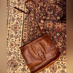 Furla Italian Leather Satchel Crossbody Purse Bag